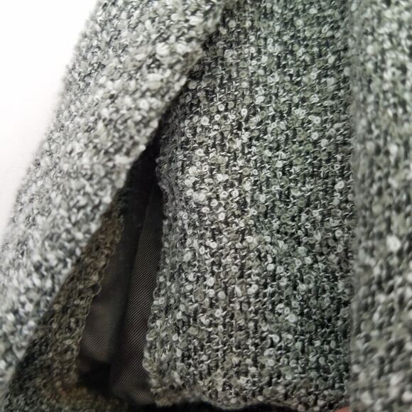 Vintage 90s J.G. Hook Grey Textured Academia High Waist Pencil Maxi Skirt 12P - Picture 5 of 11